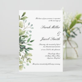 Eukalyptus & Greenery Botanische Hochzeit Einladung