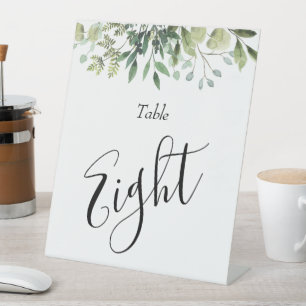 Eukalyptus & Greenery Botanische Hochzeit Sockelschild