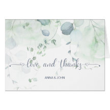 Eukalyptus Greenery Botanische Hochzeit Vielen Dan