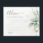 Eukalyptus Greenery Botanische Hochzeitsberatungsk<br><div class="desc">Lass Liebe mit diesen zauberhaften eukalyptus Hochzeitsratenkarten. Ihre Gäste können ihre tiefempfundene Weisheit und Wünsche für eine glückliche Ehe mit diesen hübschen Karten teilen, die mit der skurrilen Eukalyptus-Vegetation geschmückt sind. Diese hübsche Alternative zu einem traditionellen Gästebuch erlaubt es Ihren Lieben, bleibende Botschaften verlassen, die Sie für viele Jahre lieben...</div>