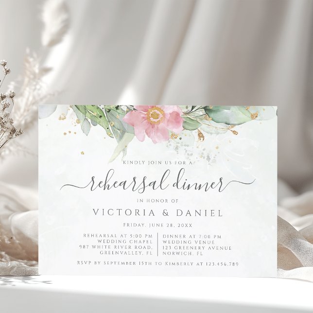 Eukalyptus Greenery Botanische Probe Abendessen Einladung (Von Creator hochgeladen)