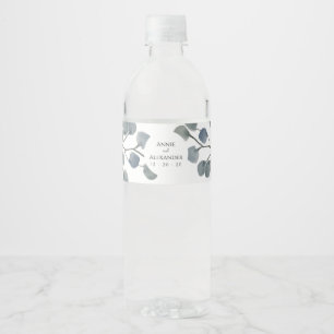 Eukalyptus Greenery Botanische Wasserfarbe Wasserflaschenetikett