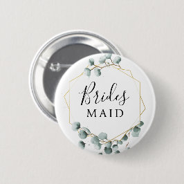 Eukalyptus Greenery Brautparty Button Bridesmaid