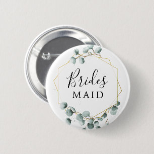 Eukalyptus Greenery Brautparty Button Bridesmaid