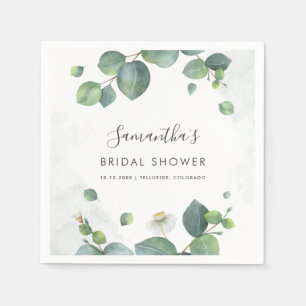Eukalyptus Greenery Brautparty Paper Serviette