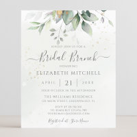 Eukalyptus Greenery Bridal Brunch Einladung
