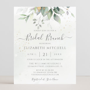 Eukalyptus Greenery Bridal Brunch Einladung