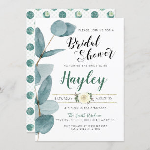 Eukalyptus Greenery Bridal Duwer Einladung