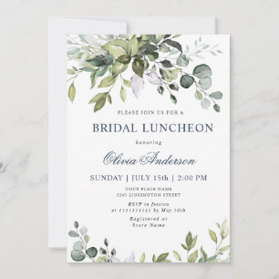 Eukalyptus Greenery BRIDAL LUNCHEON Einladung