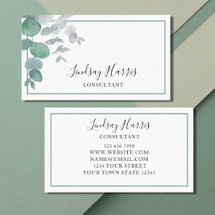 Eukalyptus Greenery Consultant Business Card Visitenkarte