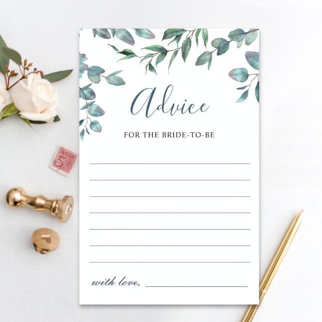 Eukalyptus Greenery Einfache Beratung Karte (Von Creator hochgeladen)