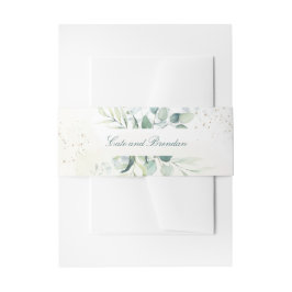 Eukalyptus Greenery Elegant Wedding Einladungsbanderole