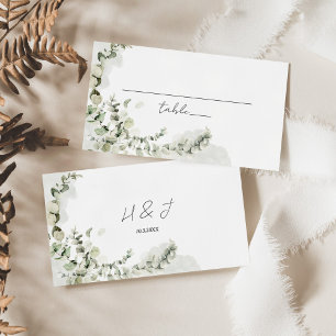 Eukalyptus Greenery Elegant Wedding Platzkarte