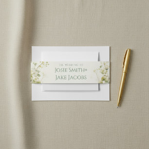 Eukalyptus Greenery Elegante Hochzeit Einladungsbanderole