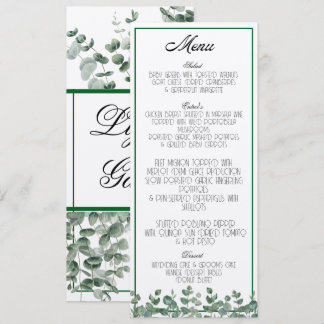 Eukalyptus Greenery Elegantes Botanisches Boho Men Programm
