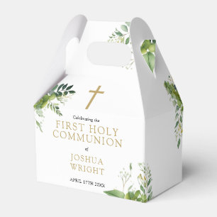 Eukalyptus Greenery Erste Kommunion Geschenkschachtel