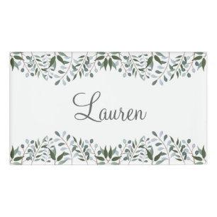Eukalyptus Greenery Floral Namenschild