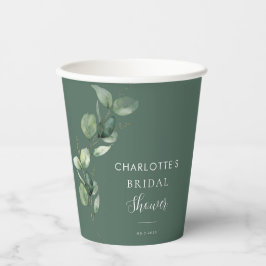 Eukalyptus Greenery Foliage Brautparty Pappbecher