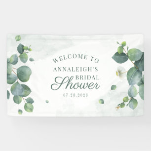 Eukalyptus Greenery Foliage Elegantes Brautparty Banner