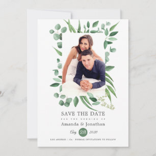 Eukalyptus Greenery Foto Wedding Save The Date