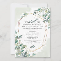 Eukalyptus Greenery Geometric Wedding Vow Renewal