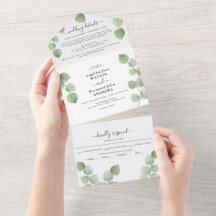 Eukalyptus Greenery & Gold Classic Wedding
