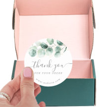 Eukalyptus Greenery Gold Vielen Dank