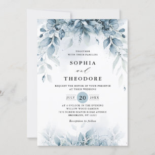 Eukalyptus Greenery Gum Botanische Hochzeit Einladung
