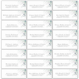 Eukalyptus Greenery Individual Address Labels