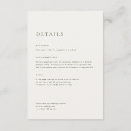 Eukalyptus Greenery & Pink Florals Wedding Begleitkarte