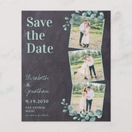 Eukalyptus Greenery QR Code Wedding Save the Date