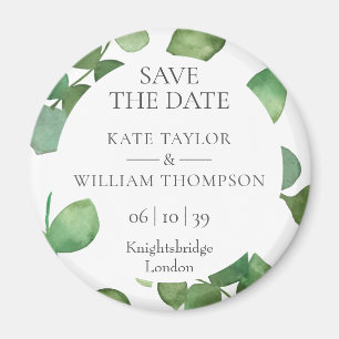 Eukalyptus Greenery Save the Date Magnet