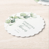 Eukalyptus Greenery Script-Brautparty