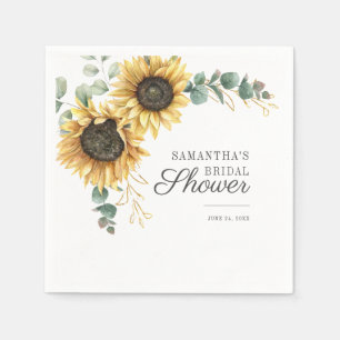 Eukalyptus Greenery Sonnenblumenpapier Serviette