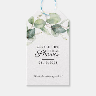 Eukalyptus Greenery Vielen Dank Brautparty Geschenkanhänger