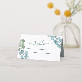Eukalyptus Greenery Watercolor Botanische Hochzeit Platzkarte