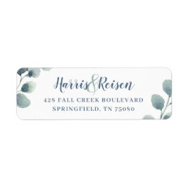 Eukalyptus Greenery Watercolor Foliage Dusty Blue