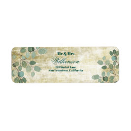 Eukalyptus Greenery Wedding Address Labels