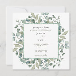 Eukalyptus Greenery Wedding Einladung