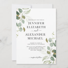Eukalyptus Greenery Wedding Einladung