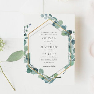 Eukalyptus Greenery Wedding Einladung
