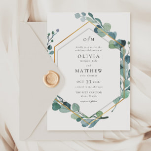 Eukalyptus Greenery Wedding Einladung
