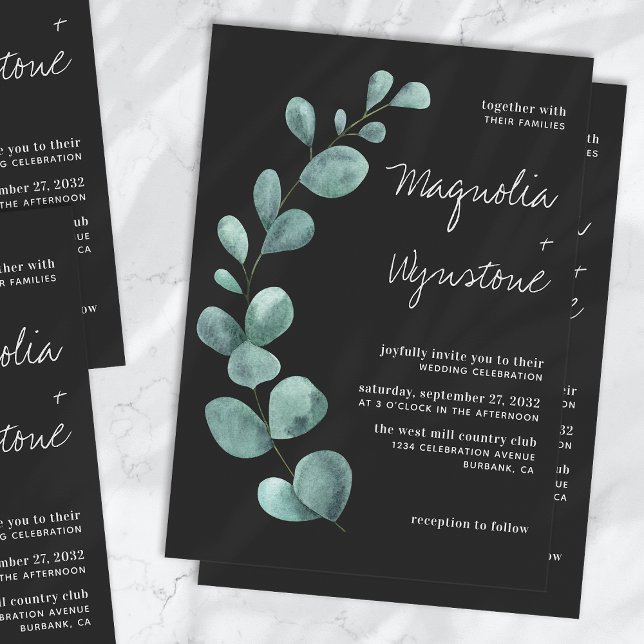 Eukalyptus Greenery Wedding Einladung (Von Creator hochgeladen)