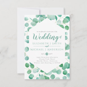 Eukalyptus Greenery Wedding Einladung Envelope SMA