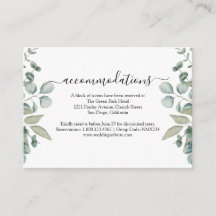 Eukalyptus Greenery Wedding Hotel Unterkünfte