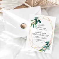 Eukalyptus Greenery Wedding Invitation Template