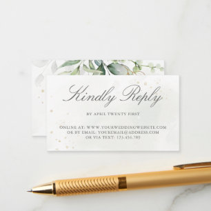 Eukalyptus Greenery Wedding Online UAWG Begleitkarte