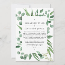 Eukalyptus Greenery Wedding Reduced Guest List