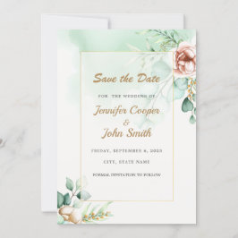 Eukalyptus Greenery Wedding Save the Date