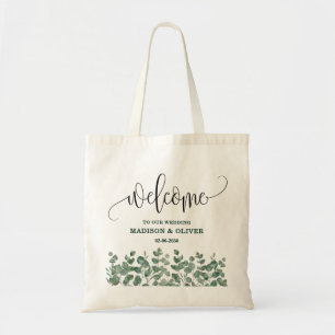 Eukalyptus Greenery Wedding Welcome Tragetasche
